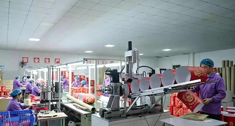 Paper Tube Packaging Production Workshop